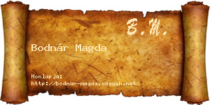 Bodnár Magda névjegykártya
